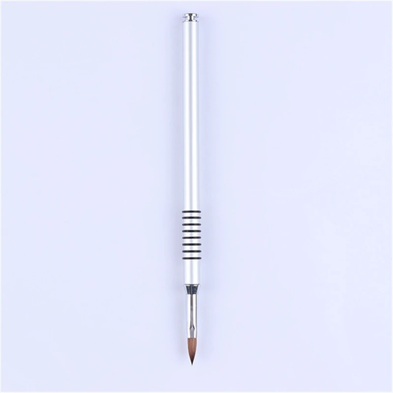 

Silver Handle Liner Nail Brush Drawing Painting Tools 7mm Flower Pen Brush Manicure Nail Art Tool