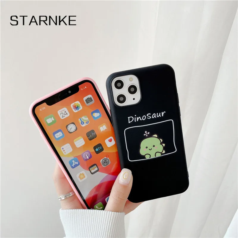 cute couples dinosaur cover for oppo realme 7 pro x2 xt x 5 6 pro c3 c2 c17 7i 5i 6i a9 a5 2020 silicone candy color case free global shipping