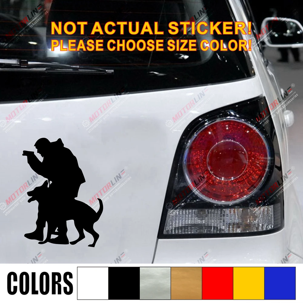 Полицейский немецкий овчаг K9 Автомобиль Грузовик Наклейка виниловая фотография