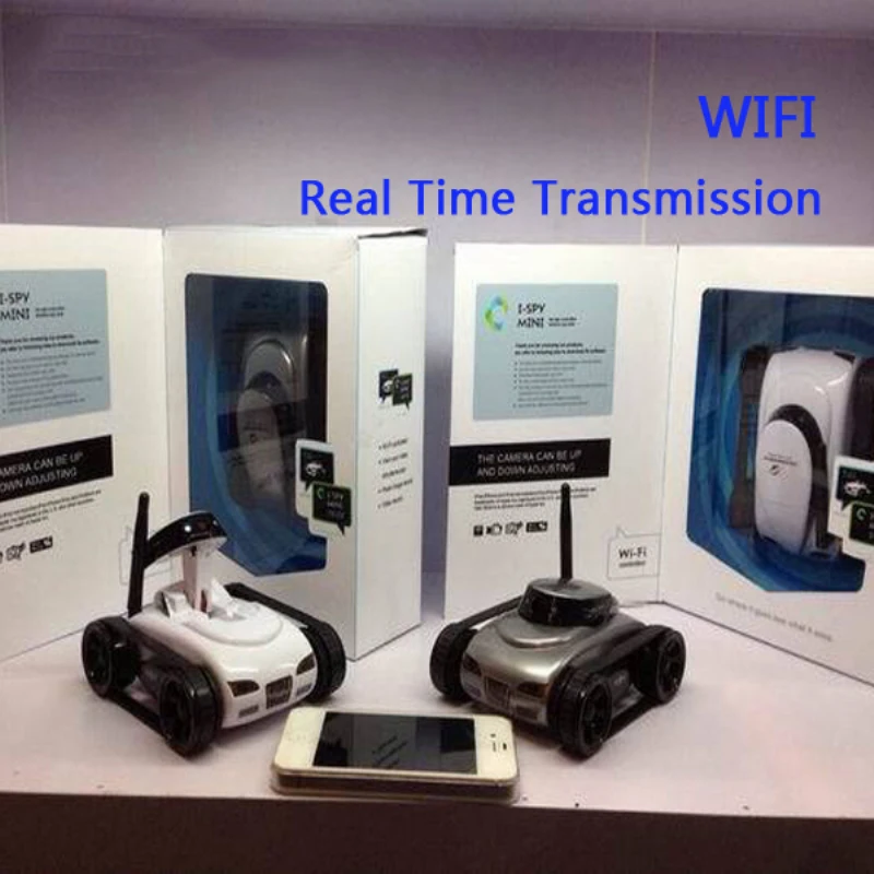 Мини i Spy 4CH RC Танк контролируемый IPhone/iPad/Android/IOS Wifi камера игрушки с дистанционным