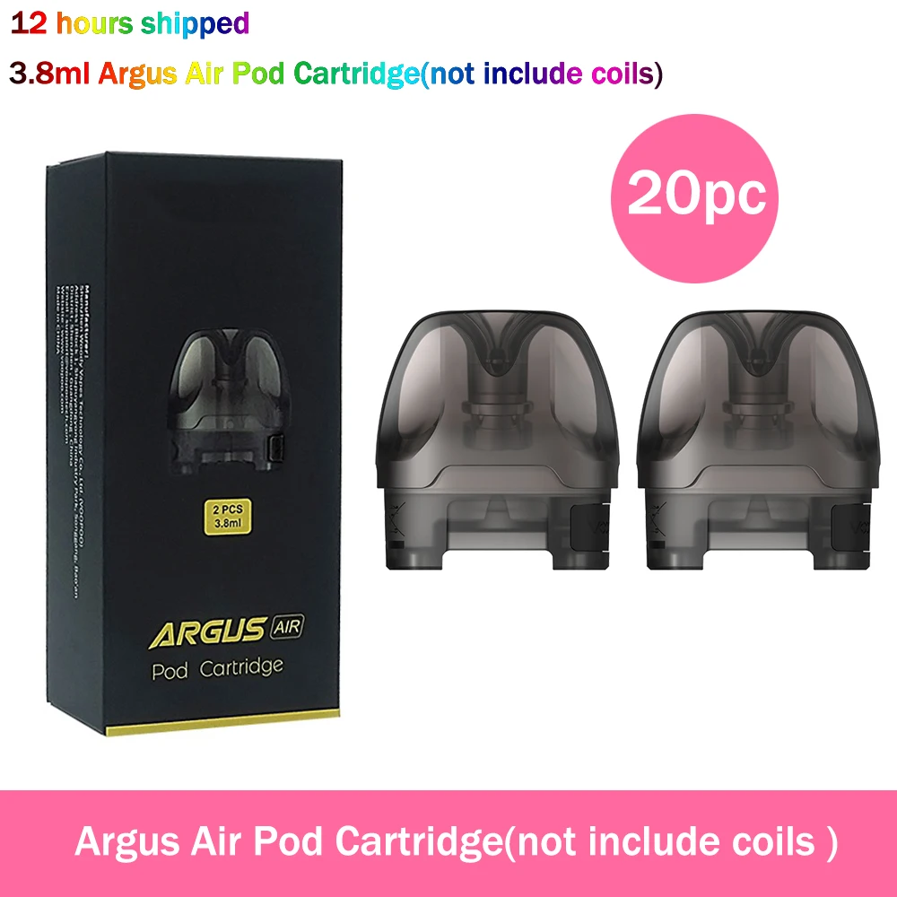 

Оригинальный картридж VOOPOO Argus Air Pod, 3,8 мл, Запасные картриджи без катушки, 20 шт.