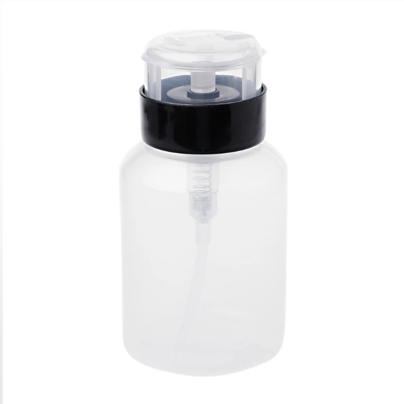 

120ml Nail Polish Makeup Remover Manicure Push Down Pump Dispenser Bottle