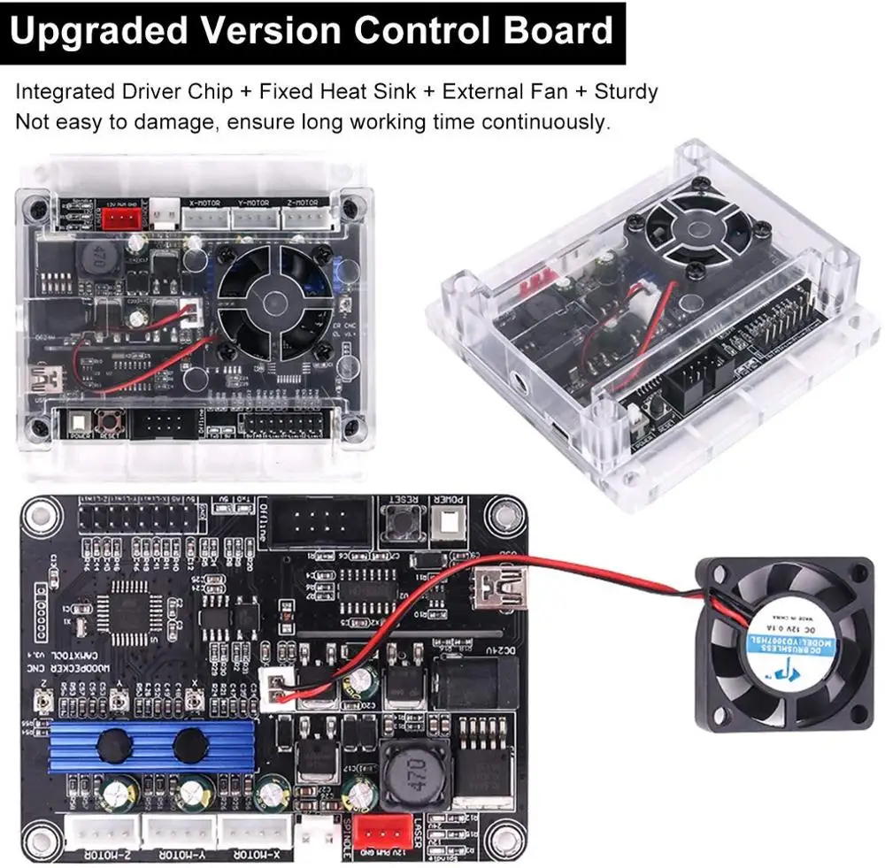 Upgrade CNC 3018 Pro Max лазерный гравер фрезерный станок по дереву GRBL DIY 3 оси PBC