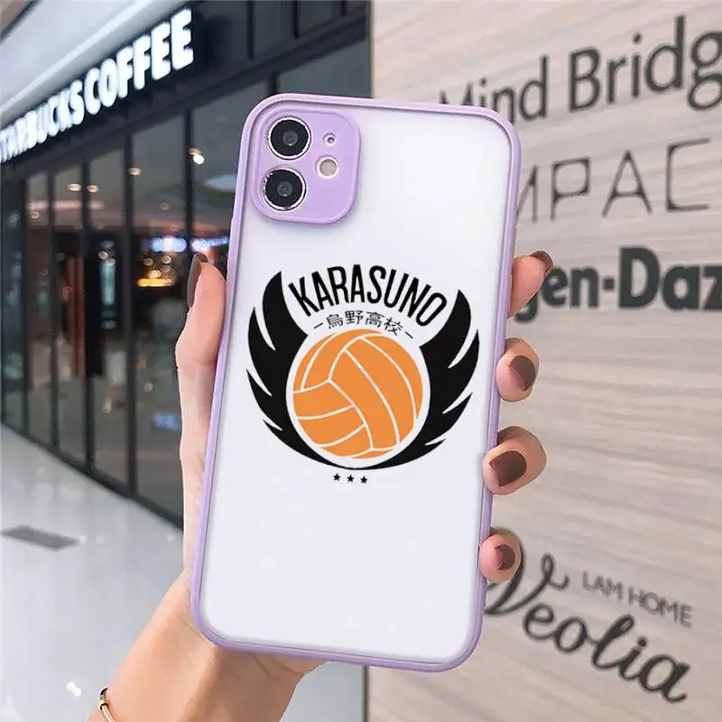 

karasuno high haikyuu volleyball team pantone Phone Cases matte transparent For iphone 7 8 11 12 plus mini x xs xr pro max cover