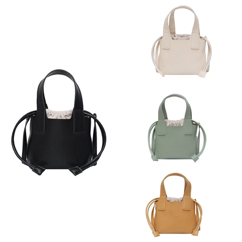 

Ladies Handbag Drawstring Bucket Girl Messenger Bag High Quality Women's Single Shoulder Bag