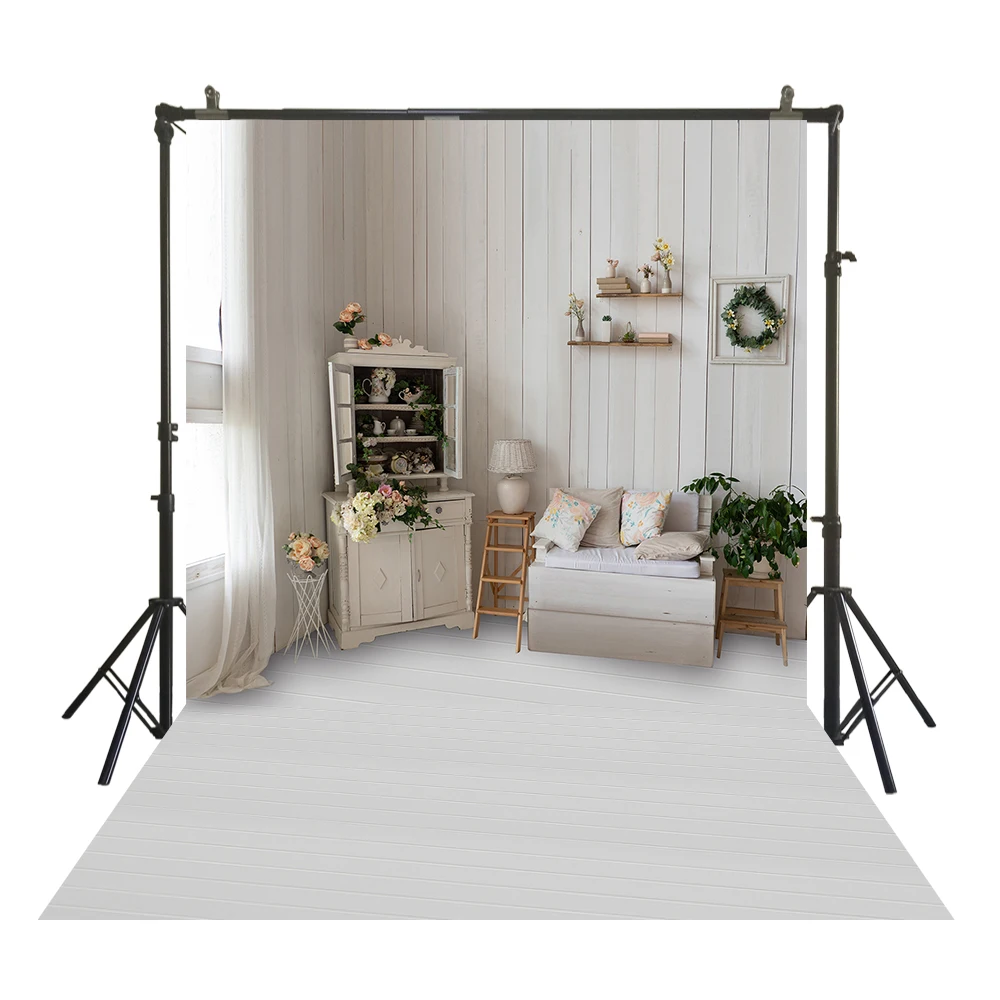 

HUAYI Photography Backdrop Newborns Baby Child Photo Booth Background White Interiors Easter Studio Photography Backdrops W-3810