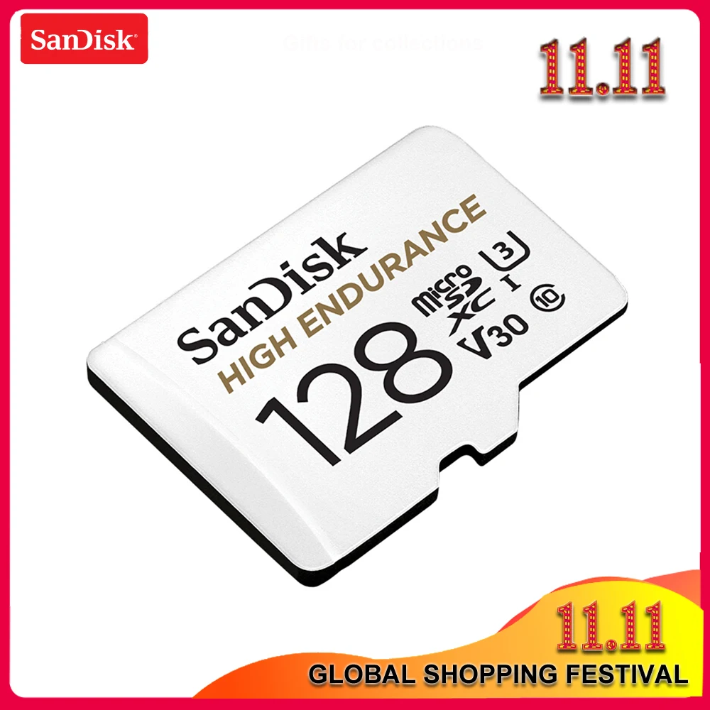 SanDisk MicroSD карта высокая выносливость памяти C10 V30 U3 4 K 32 GB 64 128 256 TF карты для Dash Cam