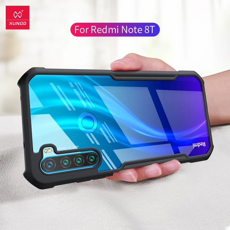 Чехол Xundd для Xiaomi Redmi Note 8T магнитный держатель кольца PC + ТПУ чехол-бампер 8 Pro чехол