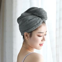 quick drying microfiber hair dryer bath towel turban cap home bath tool 1pc hair bonnets satin bonnet
