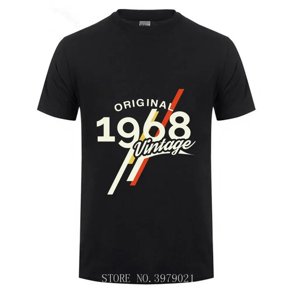 2019 Винтаж 1968 классический 50 лет на день рождения футболка для мужчин 50th День