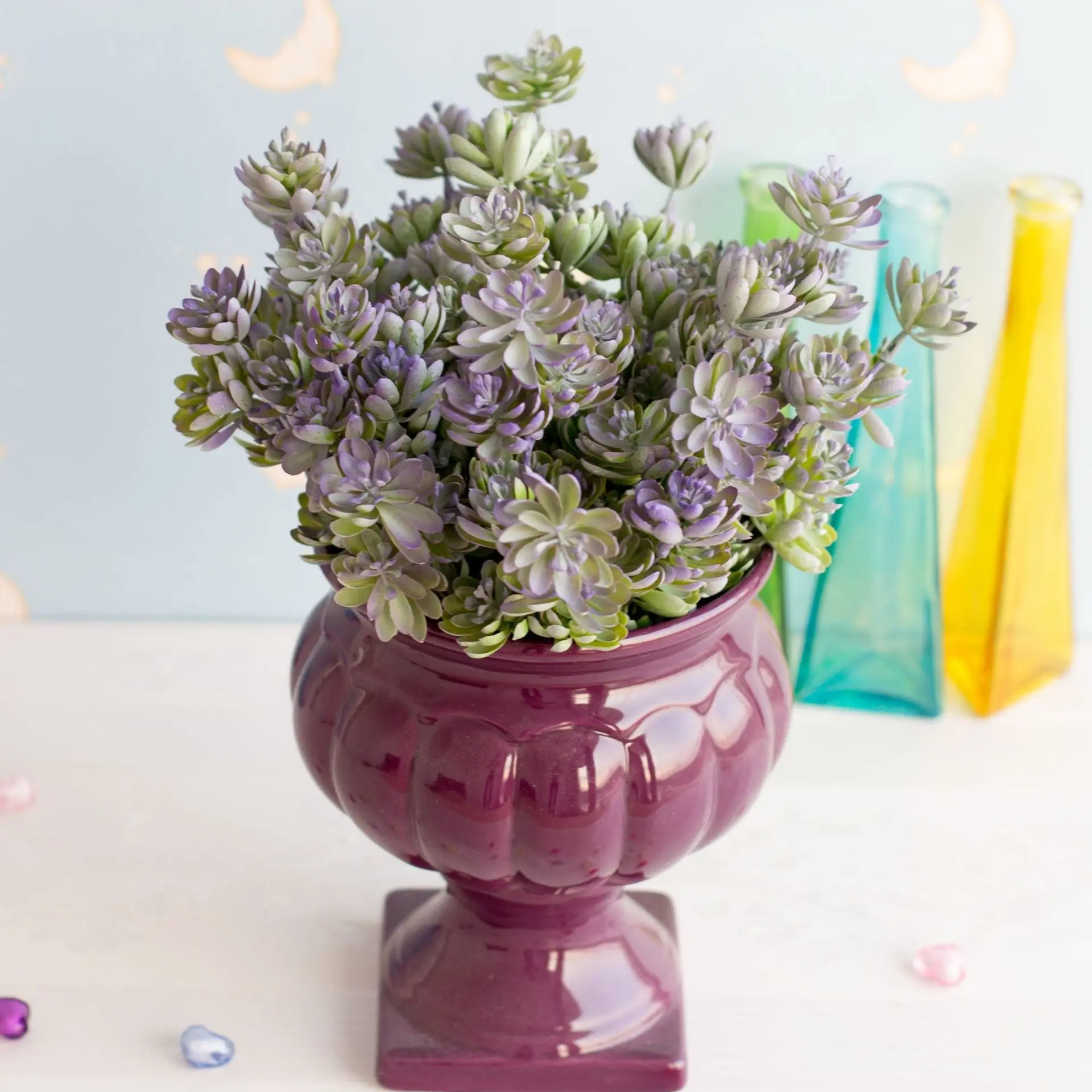 

Искусственные влагозапасающие растения для декора стен поддельные растения суккуленты, аксессуары для украшения дома для гостиная цельны...