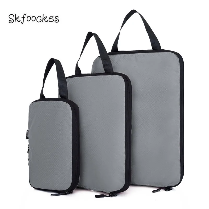 Новинка 2020 сумки для багажа Skfoockes компрессионные нейлоновые дорожные хранения