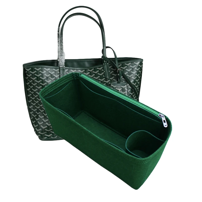 Bolsa de fieltro para guardar cosm&eacute;ticos, bolso organizador de viaje, interior, port&aacute;til, Original-0