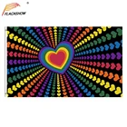 Flagnshow Радуга любовь  90x150 см гей вещь ЛГБТ + аксессуары флаги бесплатная доставка