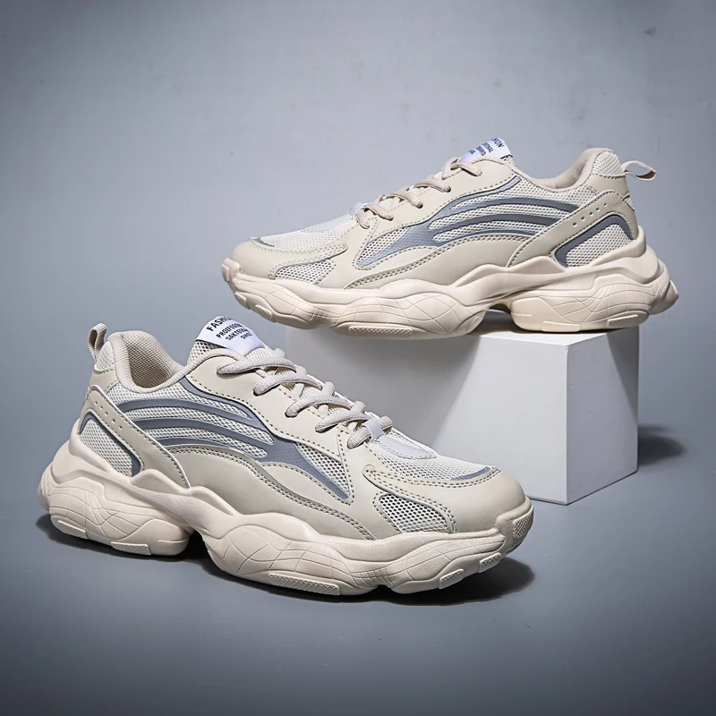 BESCONE/мужская повседневная обувь Модные дышащие Туфли-светильник удобные мужские