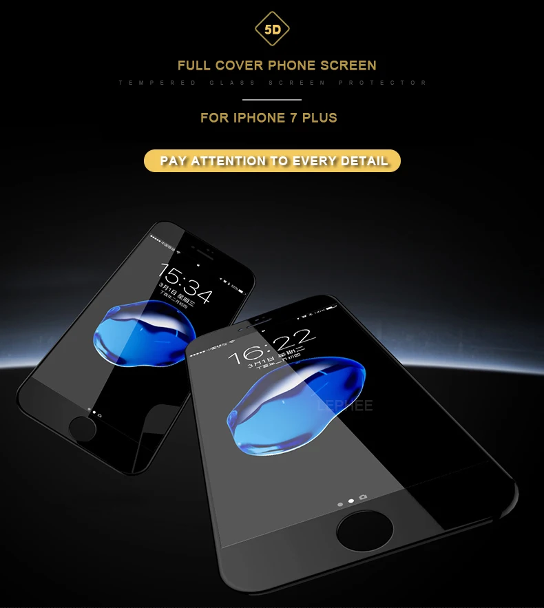 JRGK 5D полное покрытие srceen протектор для iPhone 7/7 plus/8/8 plus Iphone X Закаленное стекло