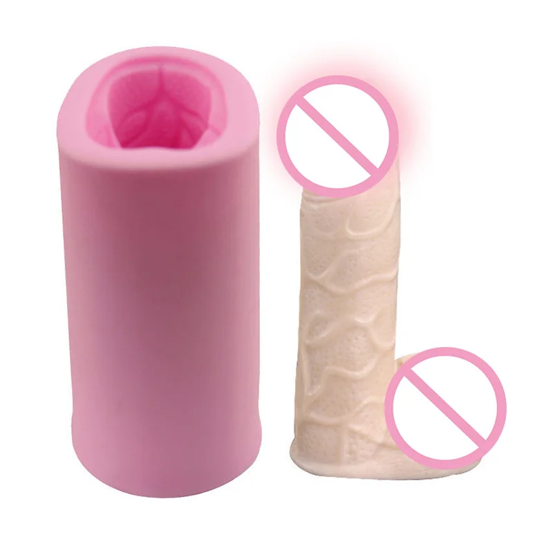 

BT0002 BEAUTY 50% half 3D Large Sexy Adults Male Organ Gypsum Mould Cake Resin Epoxy Handmade Penis Candle Molds