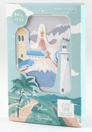 

143mmx93mm travel time paper postcard(1pack=30pieces)