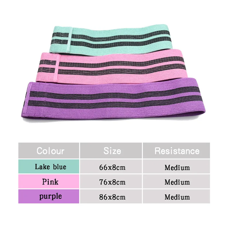 Ткачество эластичная лента фитнес женский хип тяговое сопротивление мужской