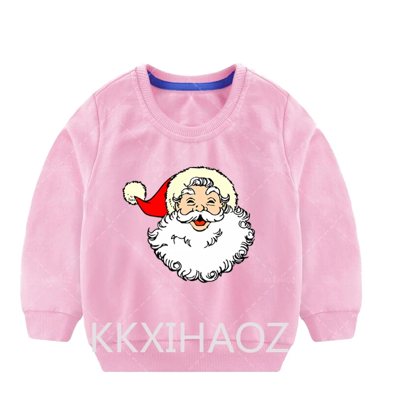 

Детские худи с рождественским принтом, осенне-зимние модели, топы в стиле хип-хоп с Санта-Клаусом, рождественский подарок