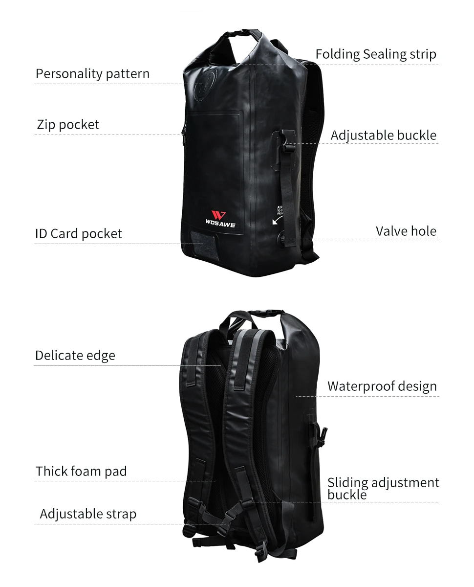 WOSAWE 25L мотоциклетная сумка Водонепроницаемый мотоциклетный рюкзак для