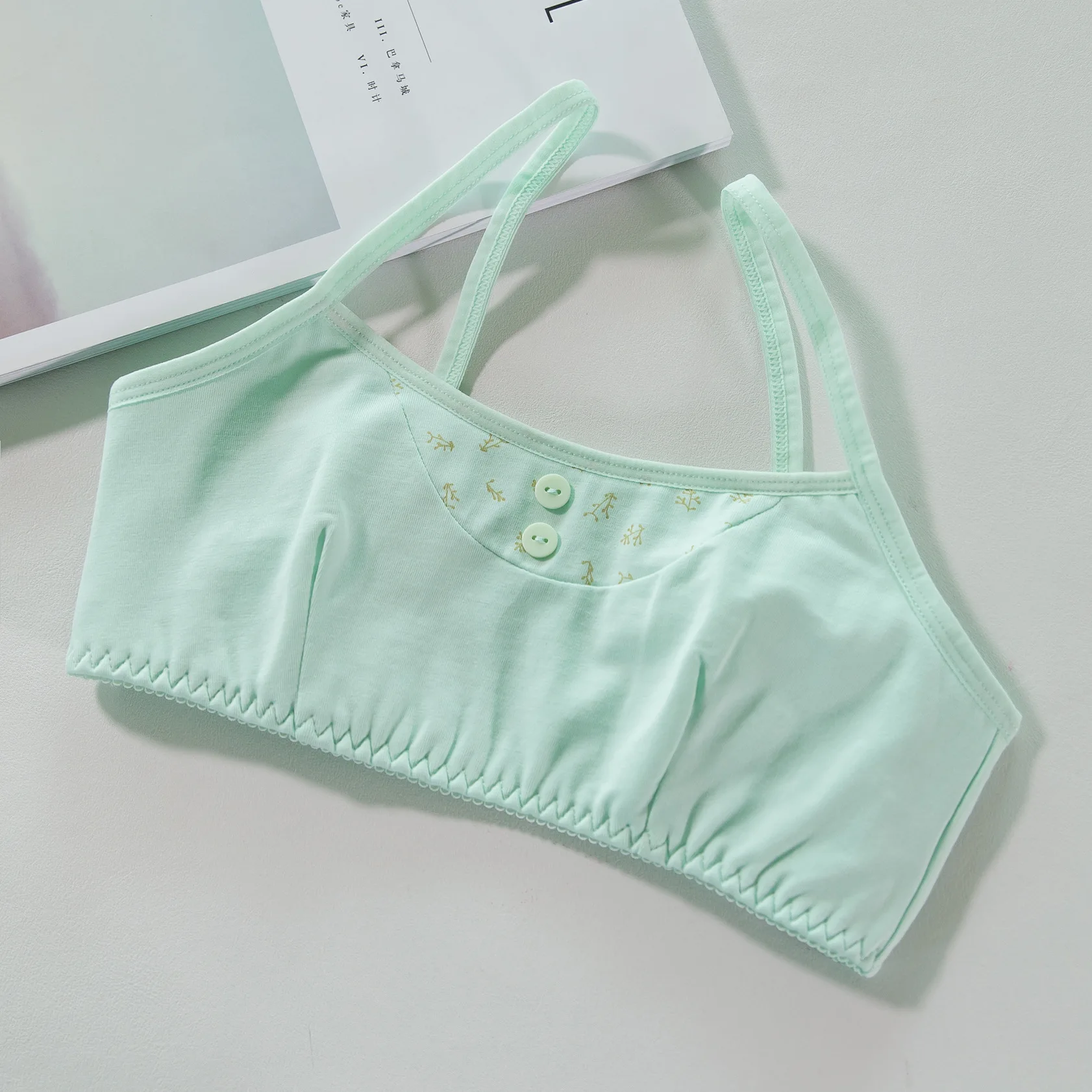 2019 высококачественный жилет для девочек бюстгальтер из хлопка спортивный