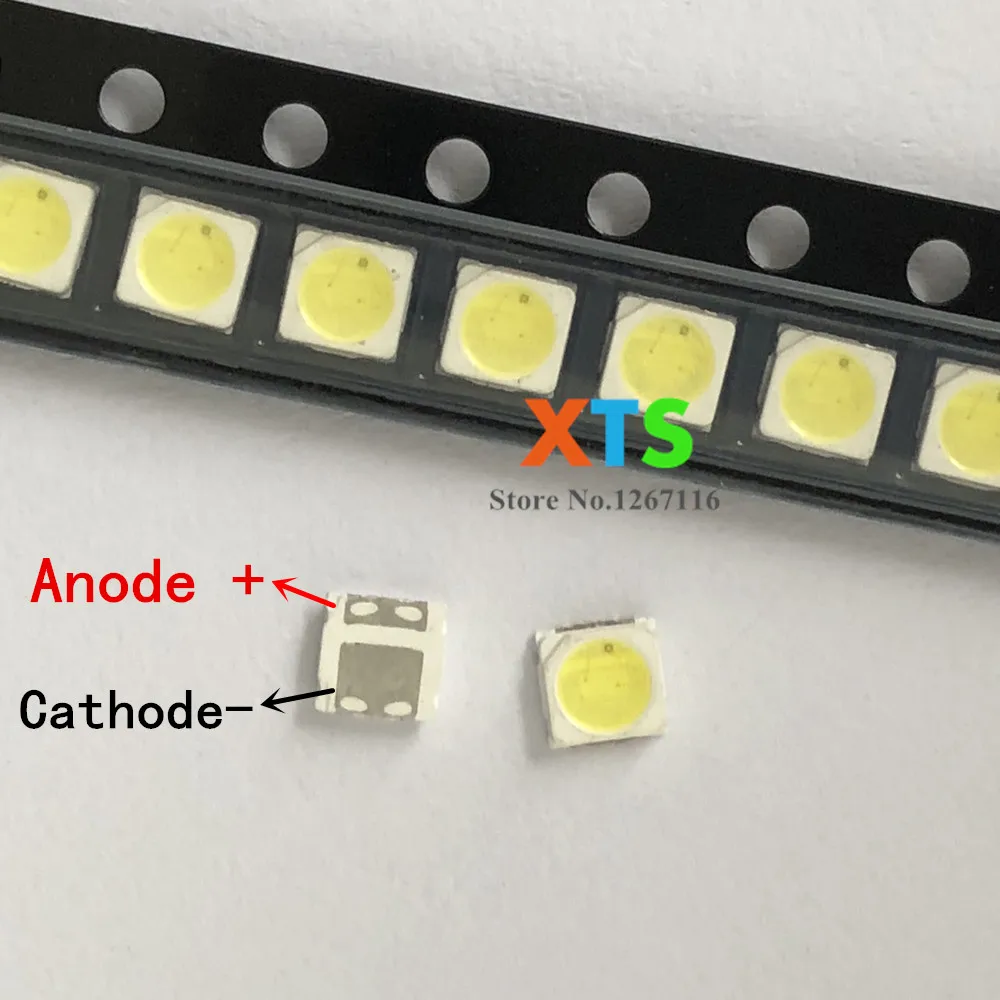 200 PCS For EVERLIGHT LED Backlight TV High Power DOUBLE CHIPS 1.5W 3V 3030 Cool white PT30A66 Application | Лампы и освещение