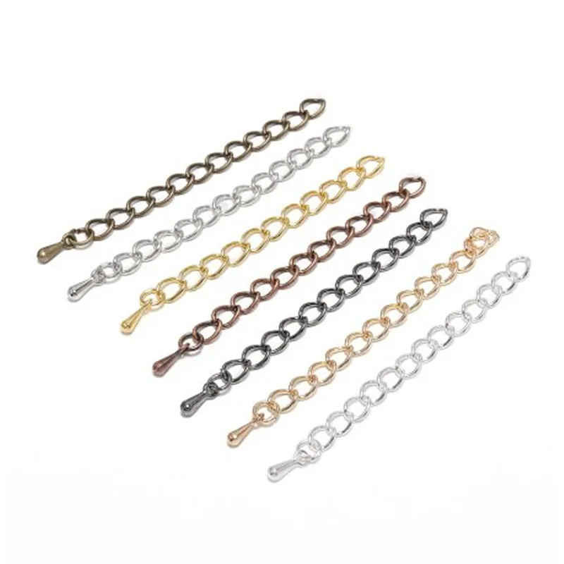 Цепочка женская с удлинителем под серебро и золото 20 единиц/Лот 50 мм/70