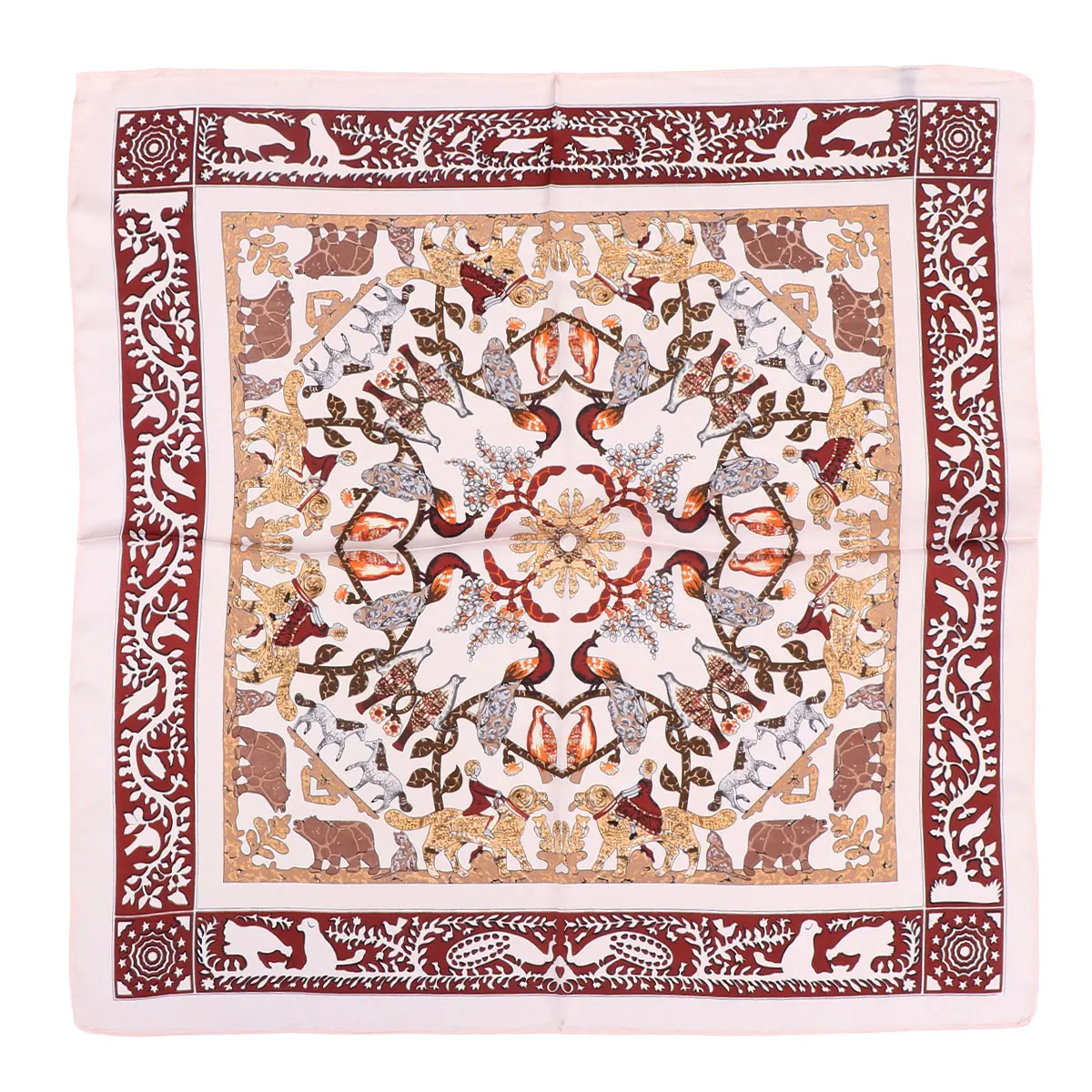 

Delicate Square Scarf Stylish Gift Scarf Fashion Occupation Kerchief All-match Neck Scarf for Women Female Ladies