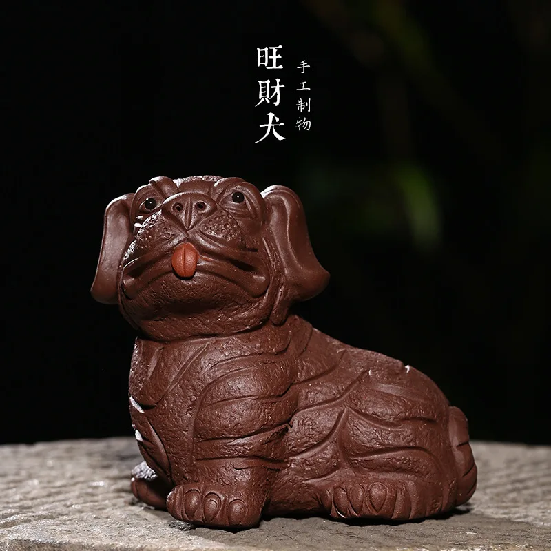 

Handmade tea pet, Zhaocai, Wangcai, hound, Kaiyun, tea pet, wholesale, dog sculpture agent, caiyuanbao