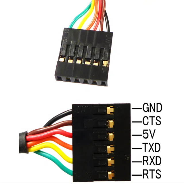 

TTL-232R-5V FTDI Chip TTL-232R USB to Serial UART (TTL level) converter cables