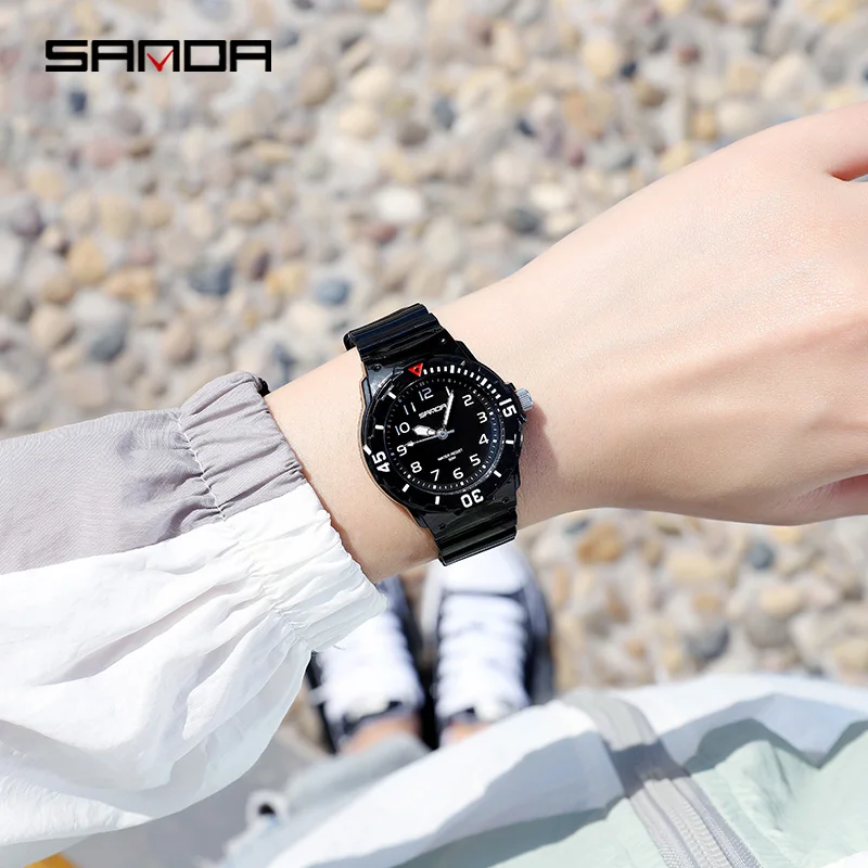 SANDA new watch fashion simple couple reloj mujer waterproof relogio feminino student gift girl quartz |