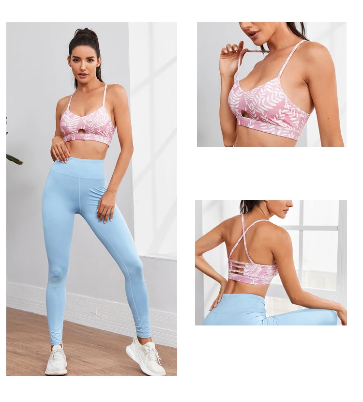 

Yoga Sports Women's Bra Underwear Push Up Women's Bras Crop Top Fitness Gym Running Sportswear Seamless Workout Fitness Bra Top