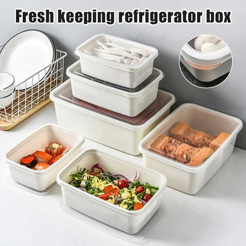 

Hot 1/6pcs Refrigerator Organizer Bins Fridge Organizers Storage Box for Freezer Cabinets FQ-ing