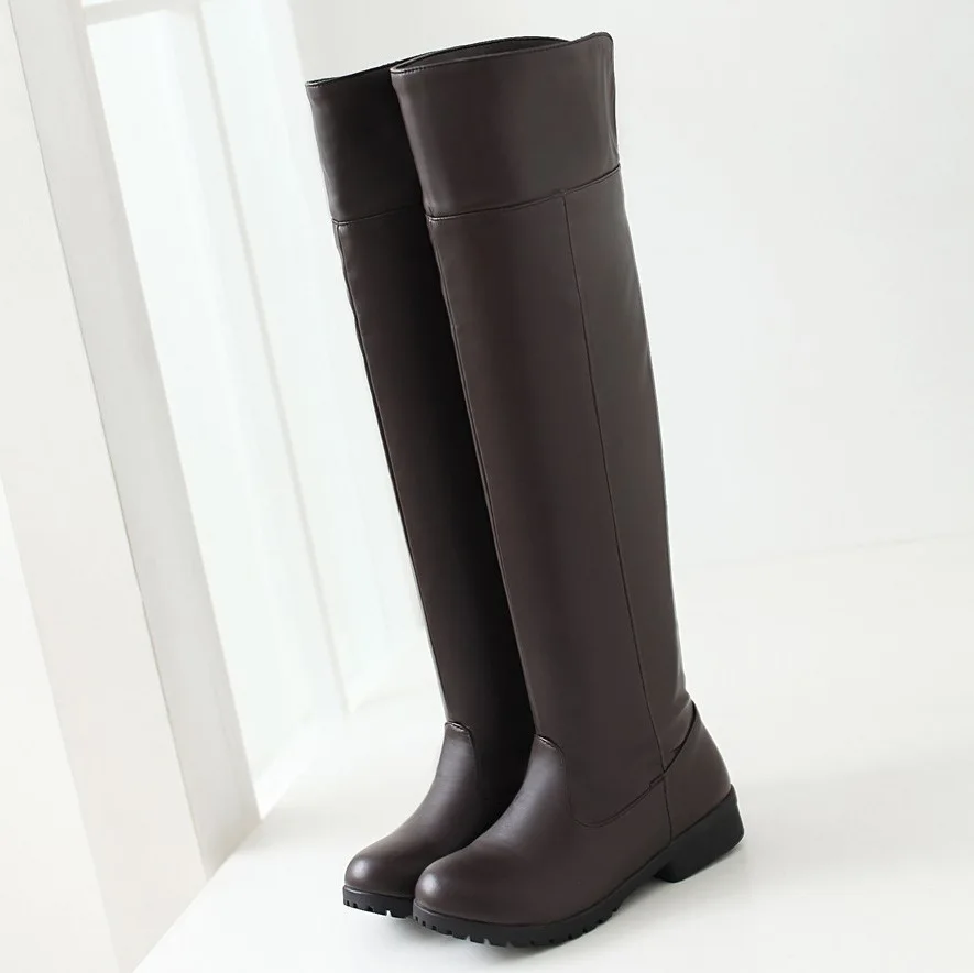 

Low heel boots women's boots 40-43 44 45 46 47 48 code over-the-knee boots