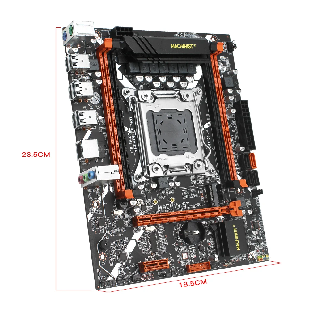 Günstig MASCHINIST X79 Motherboard Combo LGA 2011 Mit Intel XEON E5 2620 V2 Prozessor DDR3 16GB 4*4GB ECC RAM Speicher Set Kit X79 Z9-D7