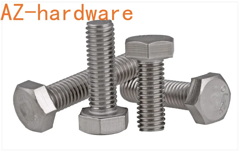 Наружный шестигранный винт из нержавеющей стали 304 удлиненный полнорезьбовой