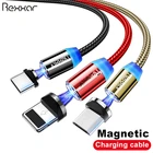 Магнитный кабель USB Type C для быстрой зарядки, магнитное зарядное устройство, кабель Micro USB, мобильный телефон, кабели для Samsung iphone, USB шнур 1 м