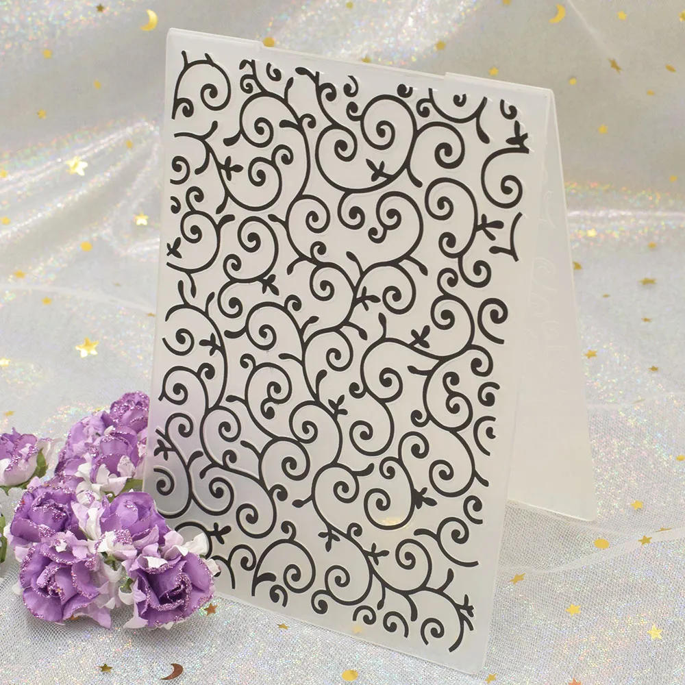 Кружевная лоза пластиковая папка для тиснения бумажный трафарет шаблон