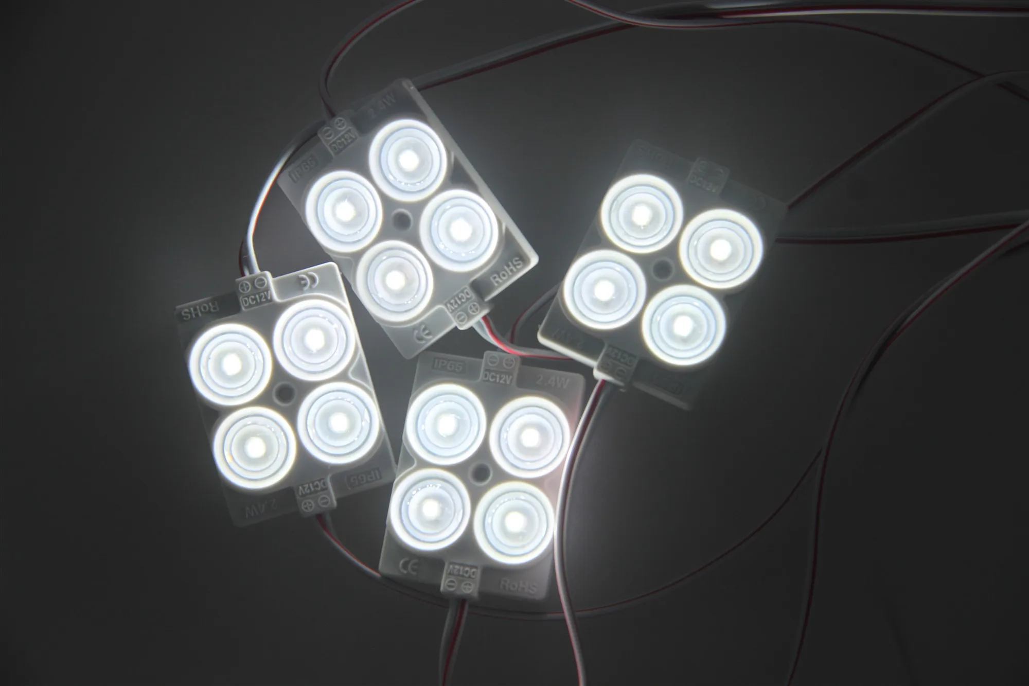 160 Deg 2 4 W UL светодиодный впрыск ПВХ ABS Модуль DC12V белый 2835 водонепроницаемый свет