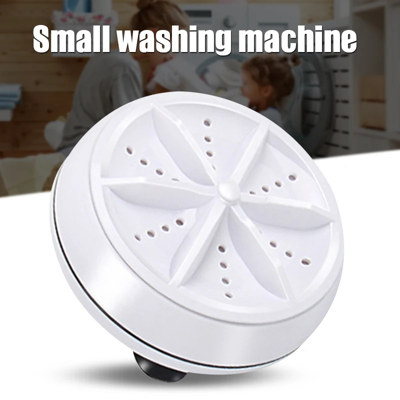 

Multifunctional Ultrasonic Washing Machine 9cm Round Mini Portable Cleaning Tool for Travel Outdoor Use dropshipping Hot xqmg
