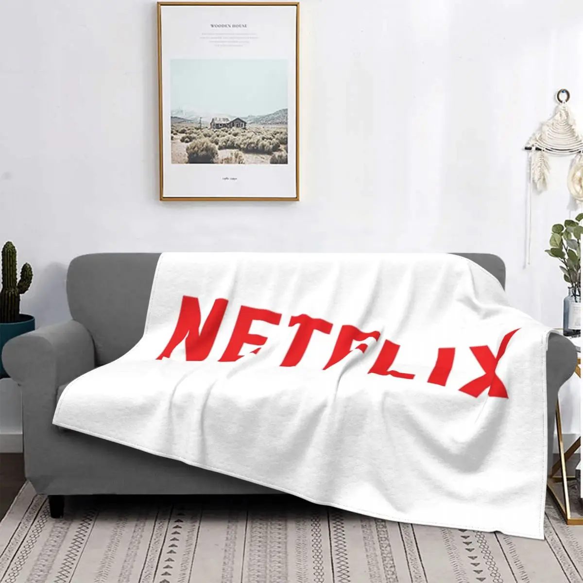 

Netflix-Manta a cuadros para cama, manta para sofra a cuadros, Sudadera con капуcha, manta ponderada, 1 блок