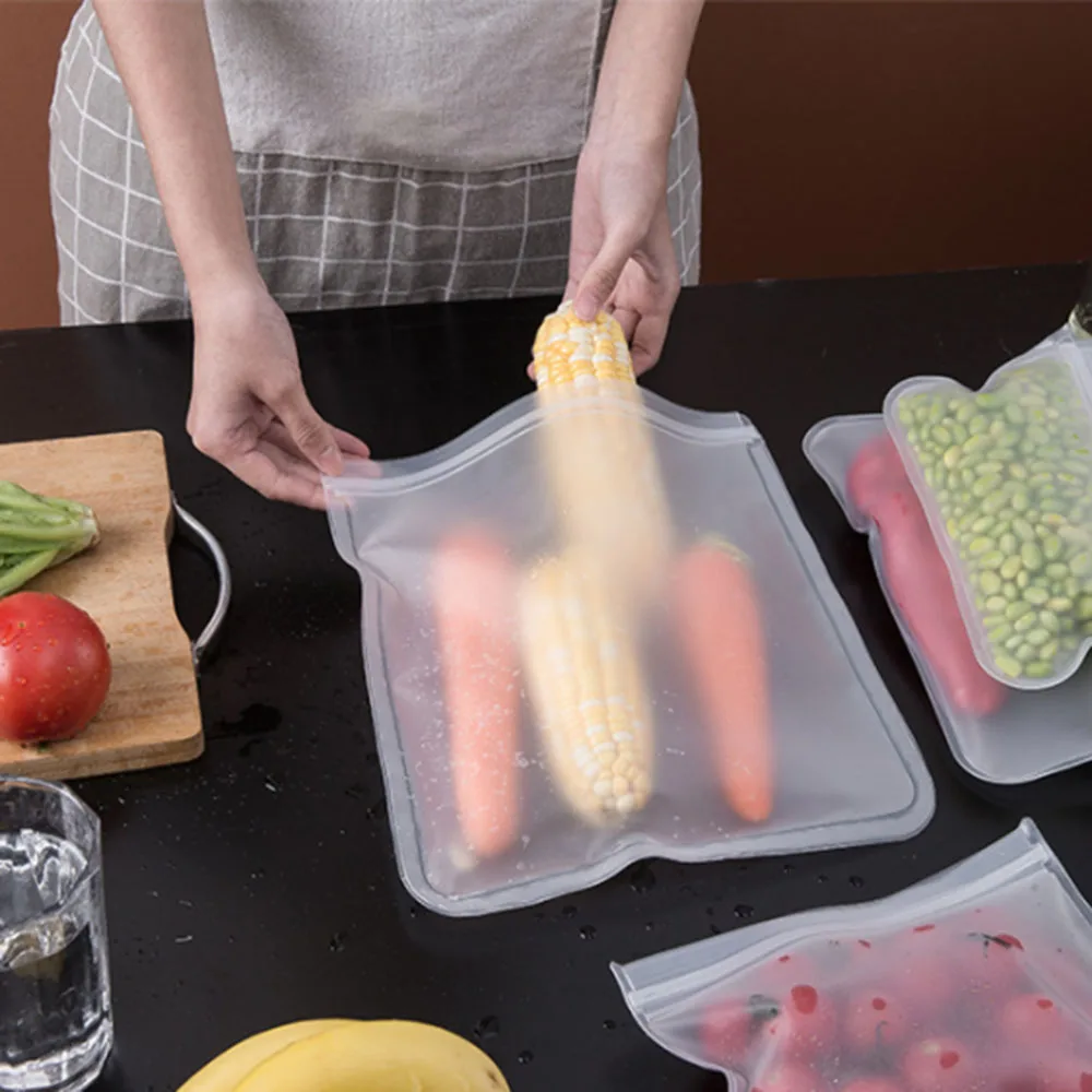 

Kitchen Food Sealed Storage Bag Food Preservation Bag Refrigerator Preservation Bag Multi-function Cooking Reusable Durable