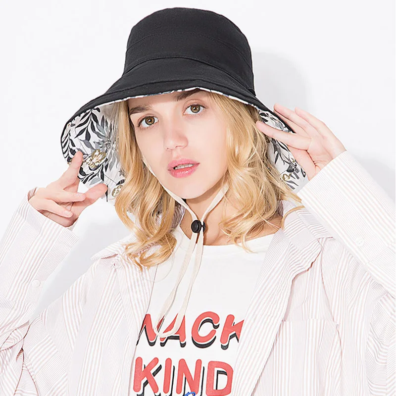 Весенне-осенние женские Панамы WELROG 2020 уличные шляпы с цветочным принтом и