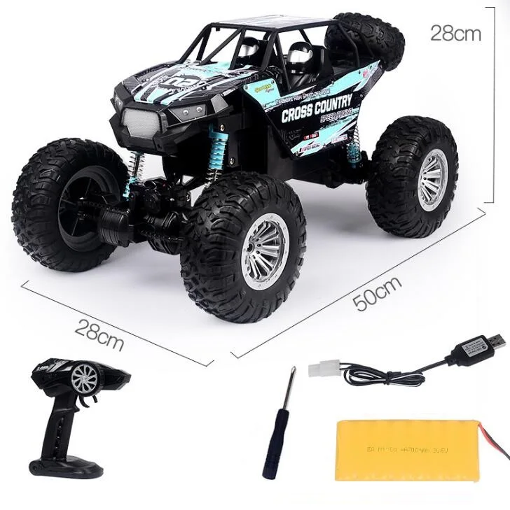 Blue 4 Wheels Все местности 1:8 60 см большой Электрический высокоскоростной внедорожный Радиоуправляемый автомобиль 2,4 г 150 м 6WD подвеска сплава амортизатор Радиоуправляемый автомобиль - Цвет: Blue 4 Wheels