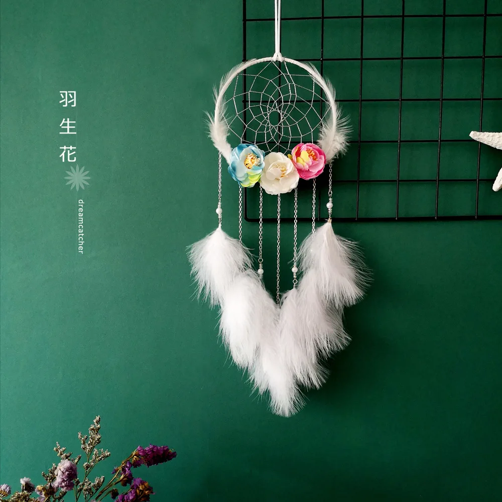 Ловец снов моделирование штора с цветами украшения ветроловка Ins домашняя