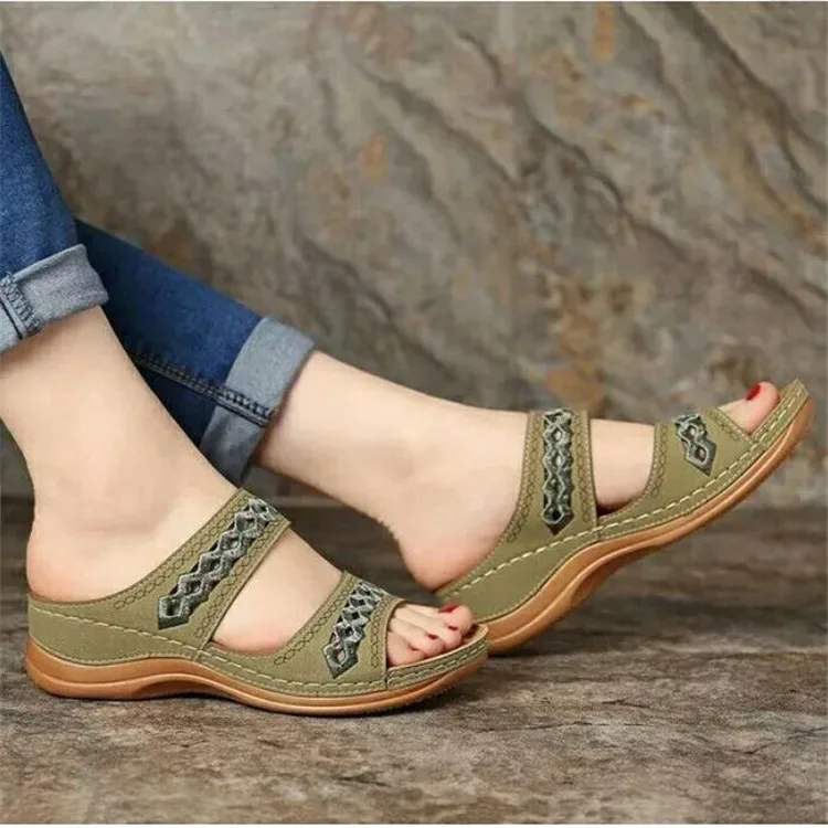

Women Summer Sandals Women Shoes Bohemia Beach Casual Sandals Leisure Female Ladies Women Slip On Sandalias
