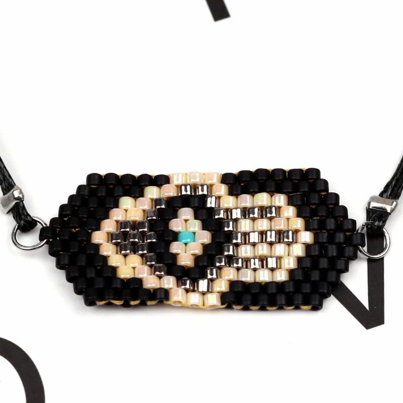 FAIRYWOO Palm Bracelet Black Figure Jewelry Miyuki Gifts For Women Evil Eye Luxury Bling Bracelets | Украшения и аксессуары