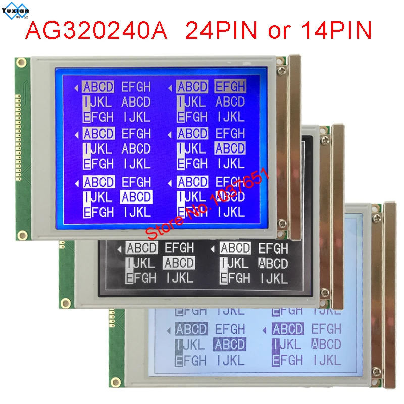 ЖК дисплей 320x240 24 контакта 14 контактов AG320240A4 AG320240A1 AG320240A7 черный синий белый новый