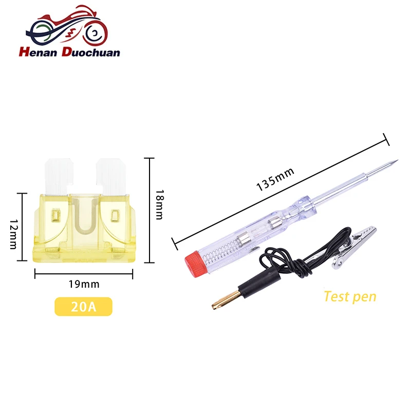 

200 шт. 20A Средний цинковый предохранитель для лезвия мотоцикла автомобиля ассортимент Авто грузовика автомобильный предохранитель с коробк...